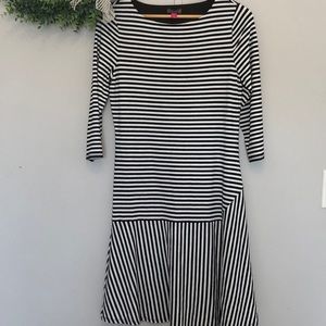 Vince Camuto Striped Dress 3/4 Sleeves